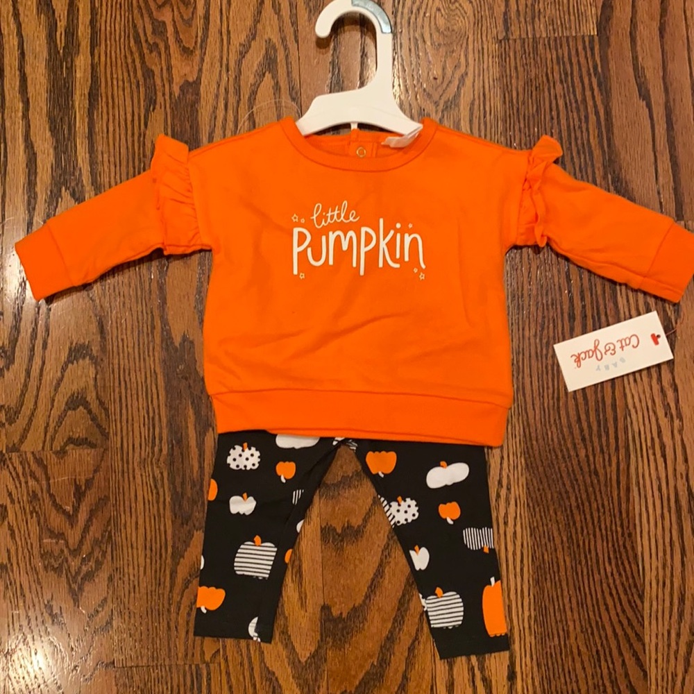 Little pumpkin Halloween outfit 0/3 months